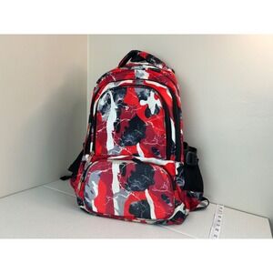 Blue Fairy Red Black/White Splatter Full Size Adult‎ Laptop Backpack